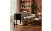 Tall Trash Can Luxury Style Raised Trash Bin with Lid Modern Look Household Storage for Living Room, Home