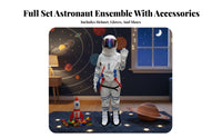 Performance Prop Astronaut Costume Eye-Catching Design Full Body Astronaut Suit Mascot Design Spacesuit Costume Embroidered Patches for Children, Performers, Stage Performances, Promotional Events, Themed Parties, Halloween