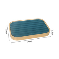 Rectangular Jewelry Tray Peacock Blue Gold Frame Jewelry Tray Home Decor Rounded Corners Small Accessories