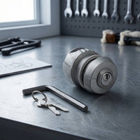 Keyed Trailer Coupler Lock with Keys Compact Trailer Coupler Lock Easy to Use Tamper-Resistant for Outdoor Storage