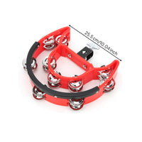Mounted Tambourine Easy to Attach Tambourine with Mounting Bracket Versatile Percussion Instrument for Percussionists, Drum Set , Rehearsal