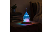 Crystalline Glass Weather Forecast Bottle Science-Inspired Teardrop Storm Glass Elegant Weather Forecast Bottle Transparent for Teachers, Desk