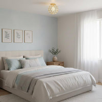 Metal Crystal Shade Elegant Design Spherical Ceiling Shade Light-Reflecting