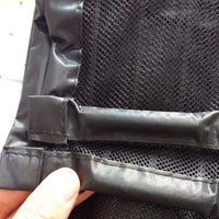 Magnetic Screen Door with Magic Tape for Summer Mosquito Protection, Punch-Free Striped Partition Curtain