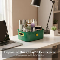 Wavy edge Storage Box vivid hues Desktop Organizer adaptable for Dorm Room