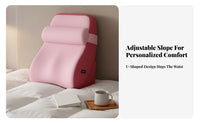 Pressure Relief Bed Rest Cushion Removable Washable Cover Support Backrest Breathable Material for Women, Bedroom, Sofa, Couch