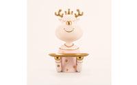 Decorative Deer Statue with Storage Tray Playful Deer Figurine with Tray Modern Storage Figurine Compact for Entryway