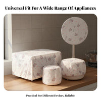 50 Pieces Dust Cover Dust Resistant Non-Woven Material Cover Thickened Material Elastic Appliance Protector for Homemakers, Pantry, Moving, Travel