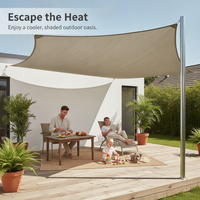 Outdoor 420D Oxford Cloth Sun Shade Sail for Patio and Garden