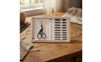 Aluminum Interchangeable Circular Knitting Needle Set Zippered Knitting with Cables Compact Flexible for Travel