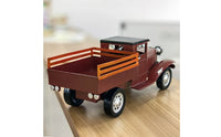 Hand-Painted Vintage Pickup Truck Model Handmade Metal Pickup Truck Retro Look Home Decor Decorative