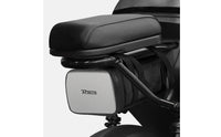 Water-Resistant Motorbike Rear Seat Bag Mesh-Textured Motorcycle Rear Bag Straps Straps Travel Gear Black