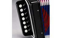 7-Key Toy Accordion 2-Bass Kids Accordion Portable Musical Instrument Lightweight for Beginners, Music Lessons
