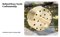 Long-Lasting Brass Fountain Nozzle Fountain Nozzle Heavy-Duty Construction for Landscapers, DIY Enthusiasts, Garden