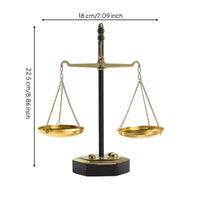 Tabletop Balance Scale Collectible Vintage Balance Scale Ornament Artisanal Small for Decorators, Bookshelf, Office