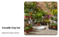 360° Pivotating Wheels Wheeled Plant Trolley Easy to Move Pot Trolley Sturdy Planter Base Stable for Gardeners, Homeowners, Seniors, Indoors, Indoor, Balcony, Garden