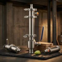 Stainless Steel Dry Hopper with Tri-Clamp Sanitary Hop Dropper Purgeable Hardware for Homebrewers