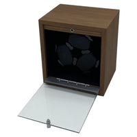 Wooden Watch Winder Box Rotating Automatic Watch Winder Compact Display Case Tabletop for Dresser, Bedroom