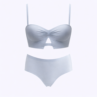 Push Up Bra for Women with Soft Underwire and Padded Cups for Small Breast, Lingerie Set with Matching Panty for Everyday Wear