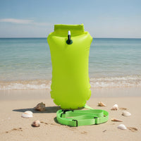 High-Visibility Waterproof Dry Bag Buoy Easy to Inflate Swim Buoy with Waist Belt Adjustable Tow Buoy Lightweight for Open Water Swimmers, Pool Training