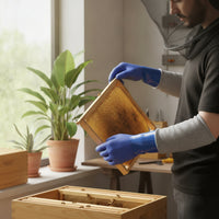 Beekeeping Gloves Flexible Beekeeping Glove with Long Sleeve Gloves with Forearm Guards Heavy-Duty Long-Lasting for Beekeepers