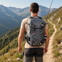 Fishing Backpack with Rod Holder Structured Fishing Backpack Sturdy for Anglers, Fishermen