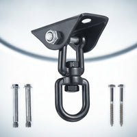 360-Degree Rotating Swing Hanger with Ceiling Mount Compact Hanging Mount with Swivel Rust-Resistant Swing Hanger with Bearing Swivel Versatile for Hanging Chair Chairs