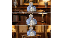 Woman Reading Statue Elegant Figurine with Book Timeless Feminine Figure Statue for Collectors
