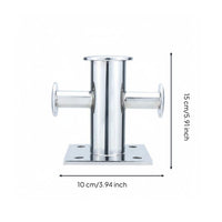 Cross Bollard Heavy Duty Dock Bollard Mirror-Polished Stainless Steel Mooring Post for Professionals