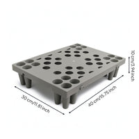 Interlocking Pallet Water-resistantProof Pallet with Grid Top Perforated Interlocking Storage Bases for Logistics Coordinators, Cargo Staging