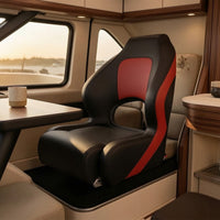 Boat Chair Waterproof High Back Boat Seat Sun Resistant for Captains, Rv Drivers, Boats, Yachts, Rvs