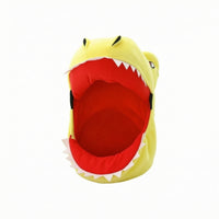 Lightweight Dinosaur Hat with Neck Cover Embroidered Dinosaur Costume Hat Warm Handmade for Photo Shoots