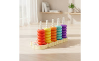 Child-Centered Caterpillar Stacking Toy Early Learning Stacking Toy with Spiral Posts Fine-Motor Colorful for Tabletop Activity