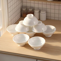 DIY Craft Miniature Ramen Bowl Interactive Play Japanese Design Miniature Bowl Cute Design Realistic Food Prop Enhances Creativity for Hobbyists, Crafters, Miniature Scene