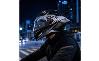 Complete Coverage Headgear | Washable Liner, Ventilated with Sun Visor, for Road Riding