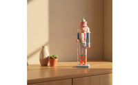 Wooden Nutcracker Festive Nutcracker Figurine Vintage-Inspired Decoration for Mantel