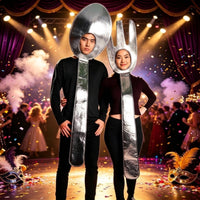 Utensil Costume Shiny Silverware Costume Oversized Apparel for Halloween, Stage Performance