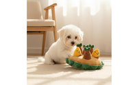 Sweet Potato Soft Toy Funny Design Hide and Seek Dog Toy Mental Animal Plaything for Home