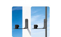 304 Stainless Steel Bird Feeder Bracket Coated Wall Mount Bracket L-Shaped Mounting Plate Slotted Holes