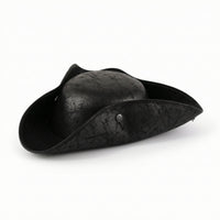 Tricorn Pirate Hat Distressed Tricorn Hat Structured for Halloween, Theater