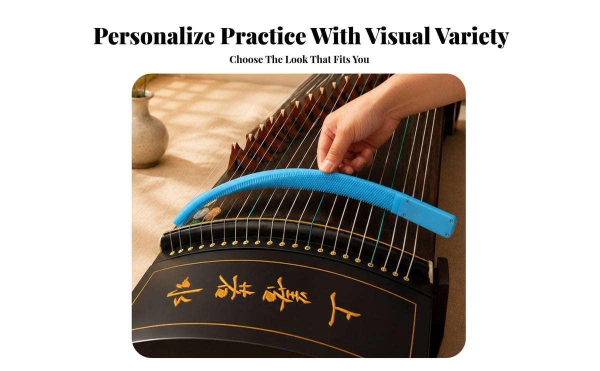 Solid Color   Guzheng Mute Strip Instrument Dampener for Practice