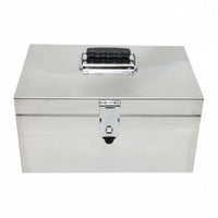Heavy-Duty Combination Lock Box Large Capacity Portable Safe Box with Handle Lockable Case Donation Slot for Business Owners, Event Organizers, Office, Market Stall, Retail Shop, Dorm Room