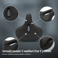 Padded Bike Black Bike Seat Riding Accessory Non-Slip Outdoor Gear
