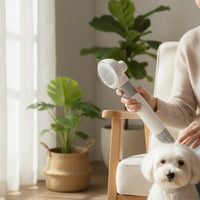Pet Grooming Dryer Brush 2-in-1 Pet Dryer Brush Dog Grooming Blower 3-Speed Detangling for After Bath