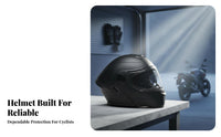 Modular DOT Certified Flip-up Full Face Helmet Removable and Washable Liner Guarding Headwear for Men, Women, Road Riding, Traveling