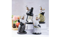 4 Pieces Chef Figurine Jolly Resin Figurine Charming for Cafe