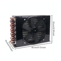High Performance Copper Tube Condenser Universal Pressure Tested Heat Exchanger