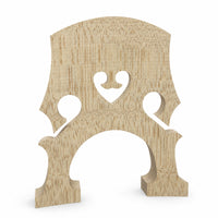 Double Bass Bridge Carved Upright Bass Bridge Instrument Unfinished Arched for Luthiers