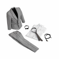 1/6 Scale Suit Set Realistic Detail Male Doll Grey Suit for Collectors, Hobbyists