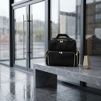 Quilted Duffle Bag Soft-Sided Quilted Travel Bag Padded Travel Case Multi-Compartment Lightweight for Travelers, Business Trips